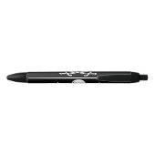 Stylo Noir Drapeau pirate crâne épées croisées (Dos)
