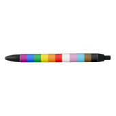 STYLO NOIR DRAPEAU PRIDE LGBTQ+ INCLUSIF (Devant)
