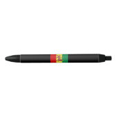 Stylo Noir Drapeau rastafarien (Rastafarianisme) (Rasta) (Devant)