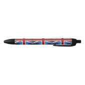 Stylo Noir Drapeau rouge bleu blanc brillant parties scintill (Bas)