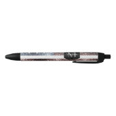 Stylo Noir Drapeau rustique USA rouge blanc bleu étincelant M (Bas)