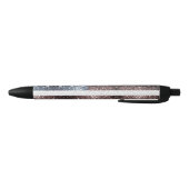 Stylo Noir Drapeau rustique USA rouge blanc bleu scintillant (Bas)