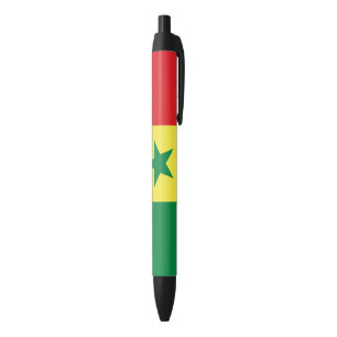 Stylo Noir Drapeau sénégalais (Sénégal)