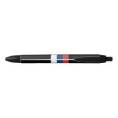 Stylo Noir Drapeau serbe (Dos)