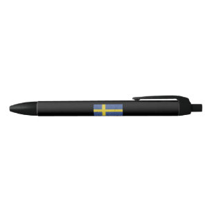 Stylo Noir Drapeau Suède