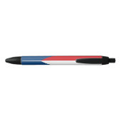 Stylo Noir Drapeau tchèque (Dos)
