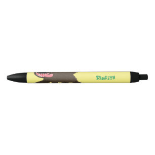 Stylo Noir Drôle animal avide de carcajou