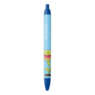 Stylo Noir Drôle carnivore Vénus piège à mouches plante dessi