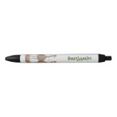 Stylo Noir Drôle dessin animé du trio australien emu (Devant)