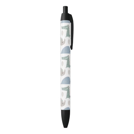 Stylo Noir Drôle Visage mignon Doodle Motif animal (Bas (Vertical))