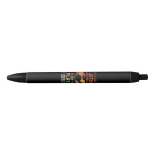 Stylo Noir Drummerie Drôle D'art Pour Hommes Femmes Joueur De
