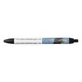 Stylo Noir Eagle chauve en vol (Devant)