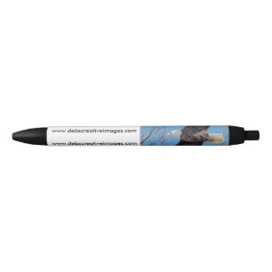 Stylo Noir Eagle chauve en vol