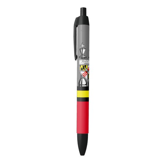 STYLO NOIR ÉCHECS MARYLAND (Haut (Vertical))