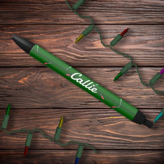 Stylo Noir Éclairages à cordes de Noël