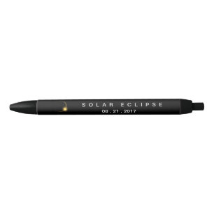 Stylo Noir Éclipse solaire totale 2017