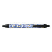 Stylo Noir Écran à bille du drapeau de l'Uruguay (Dos)