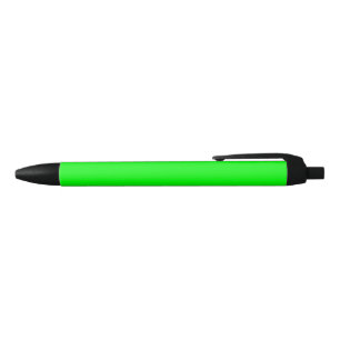 Stylo Noir écran vert néon, couleur claire et solide