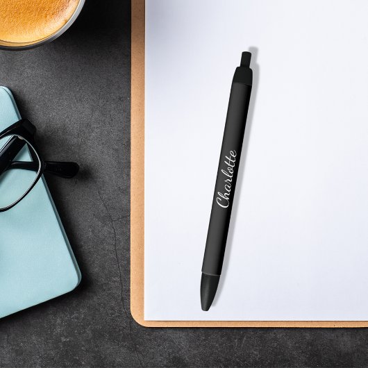 Stylo Noir Écriture élégante en noir