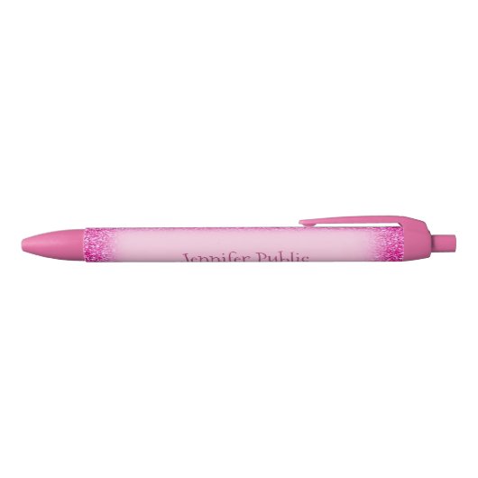 Stylo Noir Écriture manuscrite Nom de script Girly Pink Parti (Haut)