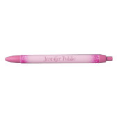 Stylo Noir Écriture manuscrite Nom de script Girly Pink Parti (Devant)