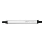 Stylo Noir Écriture Moderne Chic (Devant)
