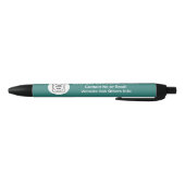 Stylo Noir Editable 3 Line Logo Office Branding Gift pen (Bas)