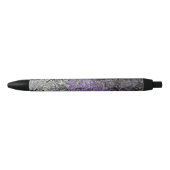 Stylo Noir Effet marbré/effets numériques/noir, vert, violet (Devant)