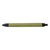 Stylo Noir Élégance en croisillons (Devant)