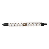 Stylo Noir Elegant and Classic Pattern Design Black Ink Pen (Devant)