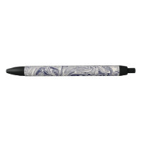Elégant bleu et Marbre blanc spiral