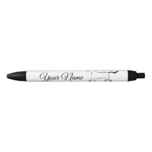 Stylo Noir Élégant cheval en couleur noire