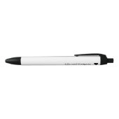Stylo Noir Élégant Coeur noir et blanc élégant (Haut)