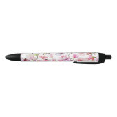 Stylo Noir élégant floral (Bas)
