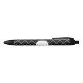 Stylo Noir Elégant futur avocat Motif chèque (Haut)