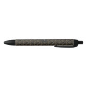 Stylo Noir Elégant Gold Art Déco Great Gatsby 20s Monogramme (Bas)
