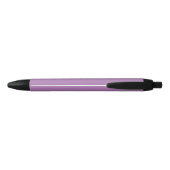 Stylo Noir Élégant Lavande et noir Nom du texte du script (Dos)