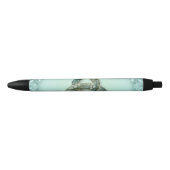 Stylo Noir Élégant noeud céleste (Devant)
