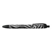 Stylo Noir Elégant Parties scintillant noire Silver Zebra Pos (Haut)