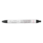 Stylo Noir Élégant Pastel Bride Cheveux Vave Style Floral (Devant)