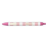 Élégant rose d'ananas en or motif rayé