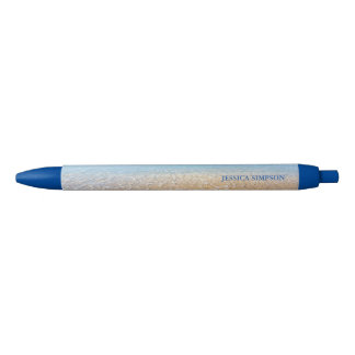 Stylo Noir Elégant Soleil Et Plage Blue Ocean