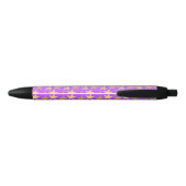 Stylo Noir Élepée colorée sur violet (Dos)