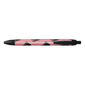 Stylo Noir Eléphant africain rose (Dos)