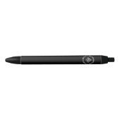 Stylo Noir Emblème de franc-maçonnerie (Devant)