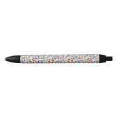 Stylo Noir emblèmes nationaux (Devant)
