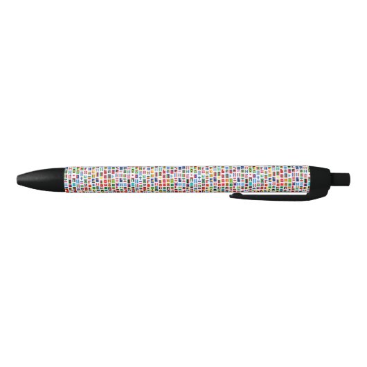 Stylo Noir emblèmes nationaux (Bas)