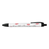 Stylo Noir Embrasse la fête Miss Goodbye Bachelorette faveurs (Haut)