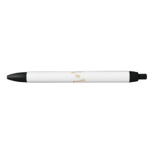 Stylo Noir Embrassez Le Citation De Voyage Gold Faux Foil Cou