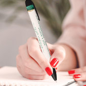 Stylo Noir Emerald Green Et Gold Watercolor Business